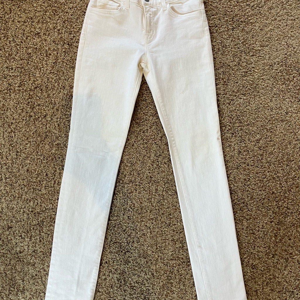 J Brand Womens White Skinny Jeans